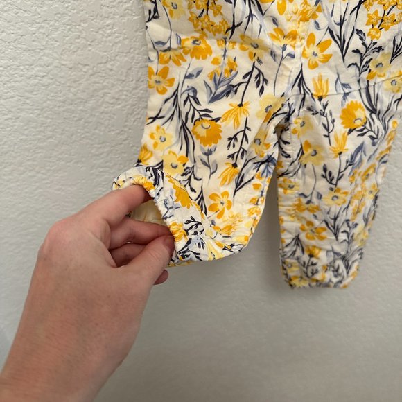 Rachel Zoe Yellow Floral Baby Jumpsuit 18M - Picture 6 of 10